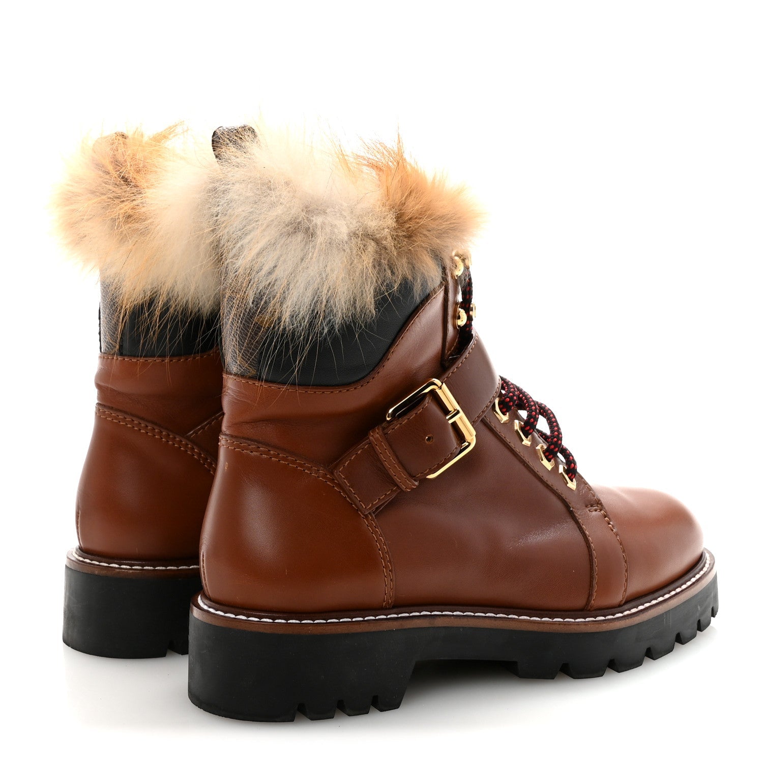 Calfskin Fur Territory Flat Ranger Combat Boots 37 Cognac £¨ Direct shipment via from wholesalehk.shop