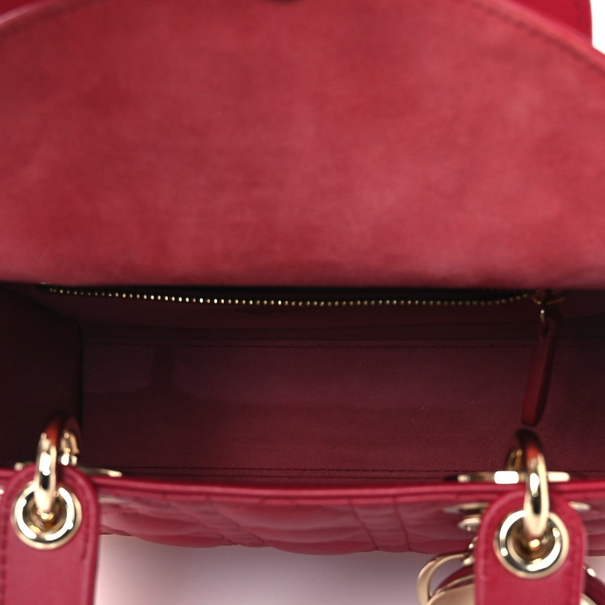 Lambskin Cannage Small My ABCDior Lady Dior Red wholesalehk.shop