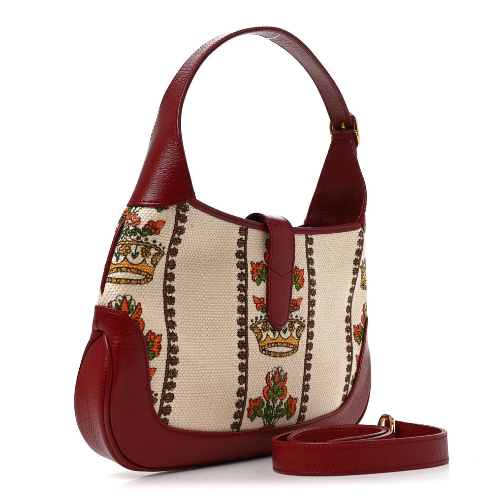Canvas Calfskin 100 Centennial Music Small Jackie 1961 Hobo Ivory Red £¨ Direct shipment via from wholesalehk.shop