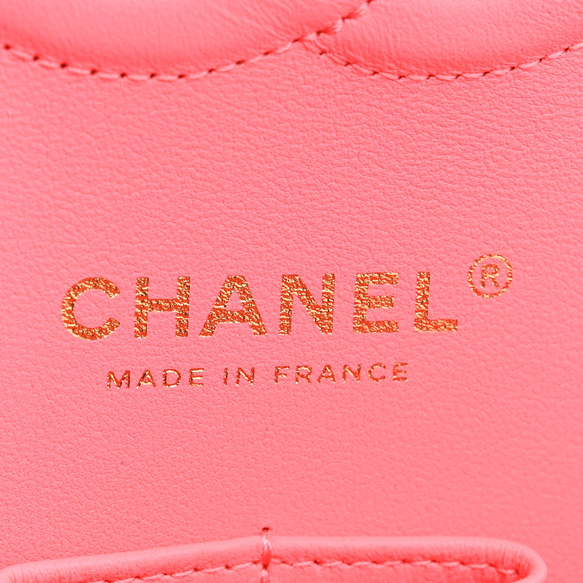 Lambskin Quilted Medium Hollywood Charms Double Flap Coral Pink wholesalehk.shop