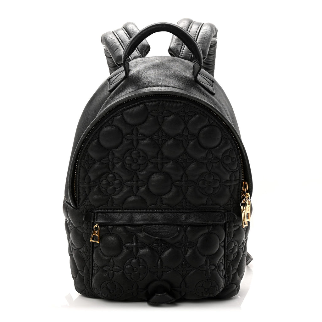 Lambskin Flower Quilted Palm Springs Backpack PM Black £¨ Direct shipment via from wholesalehk.shop