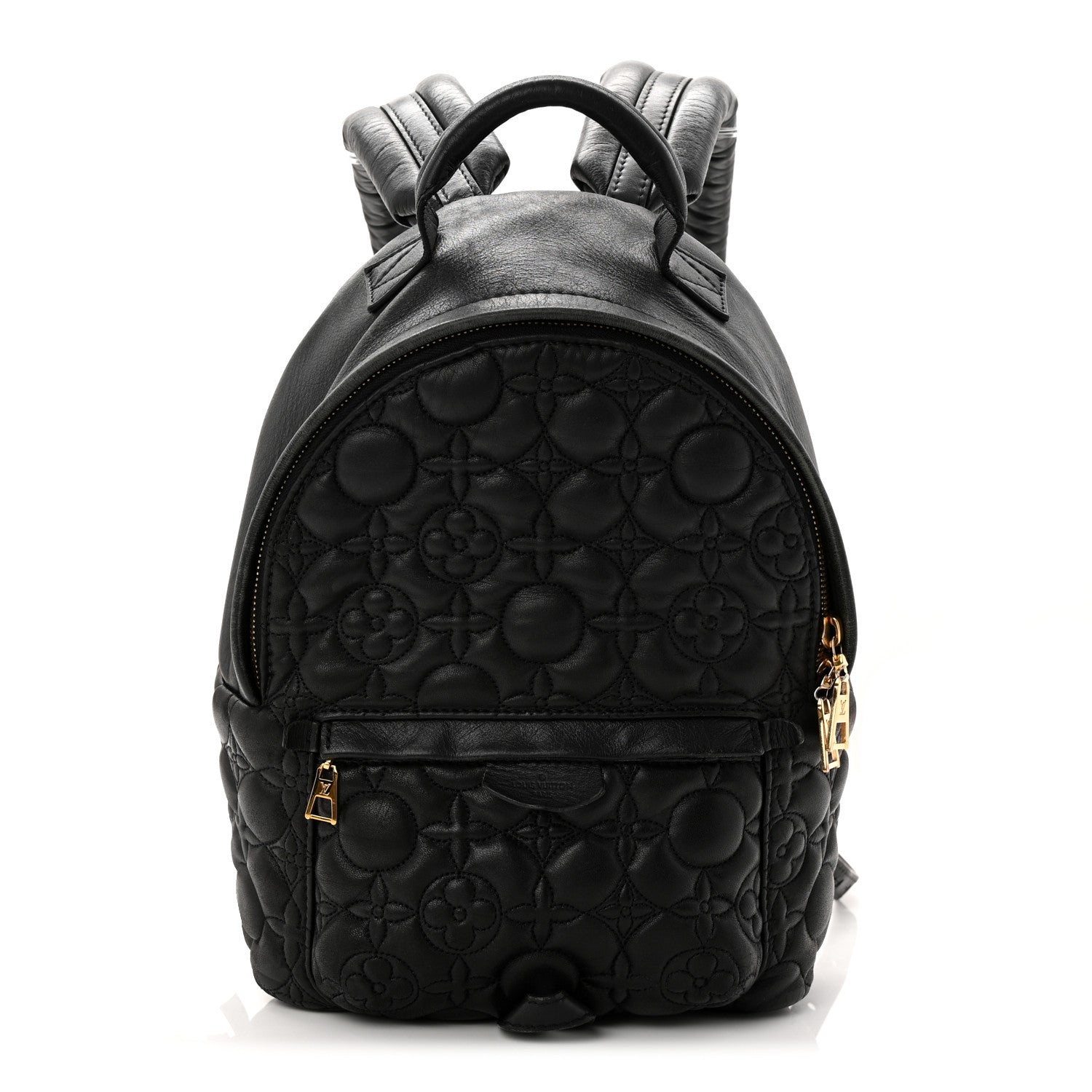 Lambskin Flower Quilted Palm Springs Backpack PM Black £¨ Direct shipment via from wholesalehk.shop