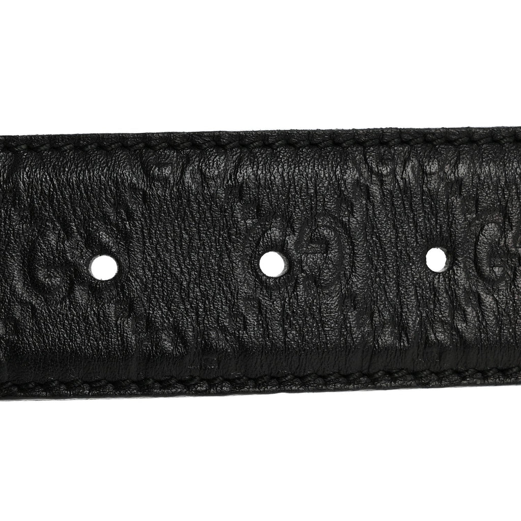 Guccissima Interlocking G Belt 85 34 Black £¨ Direct shipment via from wholesalehk.shop