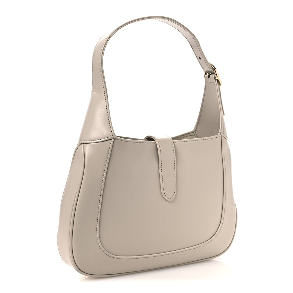 Ancora Calfskin Web Small Jackie Shoulder Bag Light Grey £¨ Direct shipment via from wholesalehk.shop