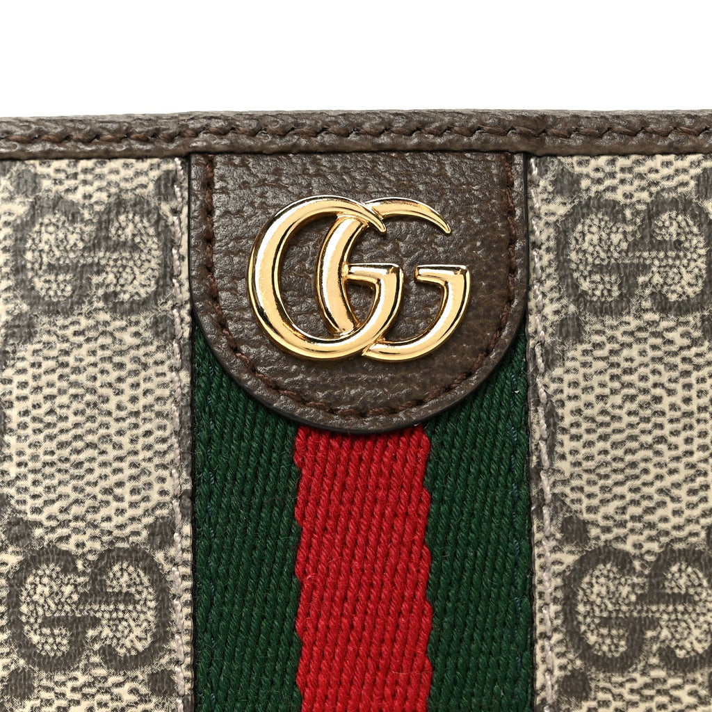GG Supreme Monogram Web Ophidia Playing Card Case Beige New Acero wholesalehk.shop