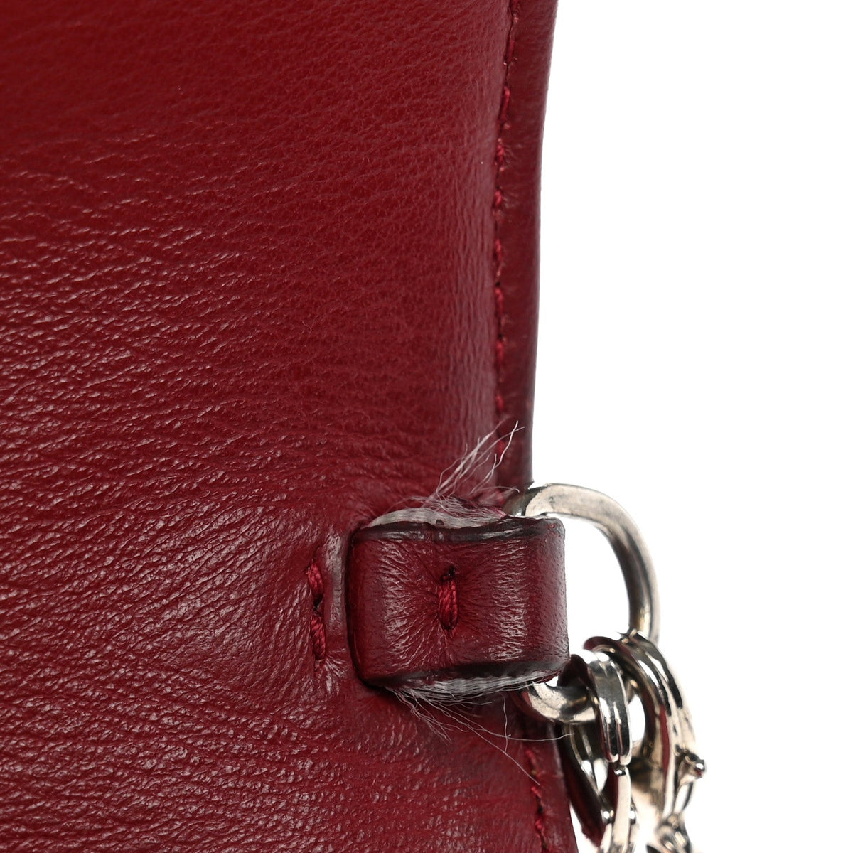 Patent Cannage Lady Dior Clutch Red Red wholesalehk.shop