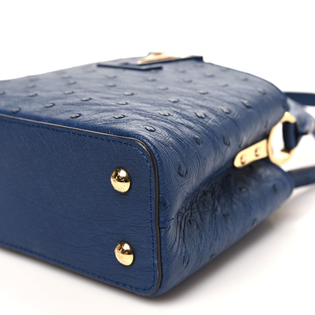 Ostrich Capucines Mini Indigo £¨ Direct shipment via from wholesalehk.shop