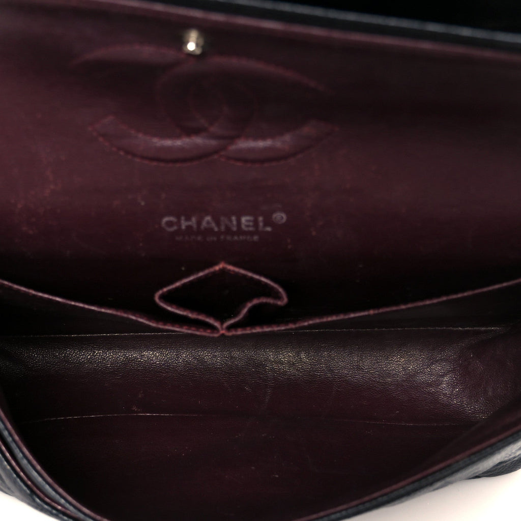 Caviar Quilted Medium Double Flap Black wholesalehk.shop