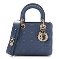 Lambskin Cannage Small My ABCDior Lady Dior Denim Blue wholesalehk.shop