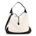 Calfskin Large Jackie 1961 Shoulder Bag Black White £¨ Direct shipment via from wholesalehk.shop