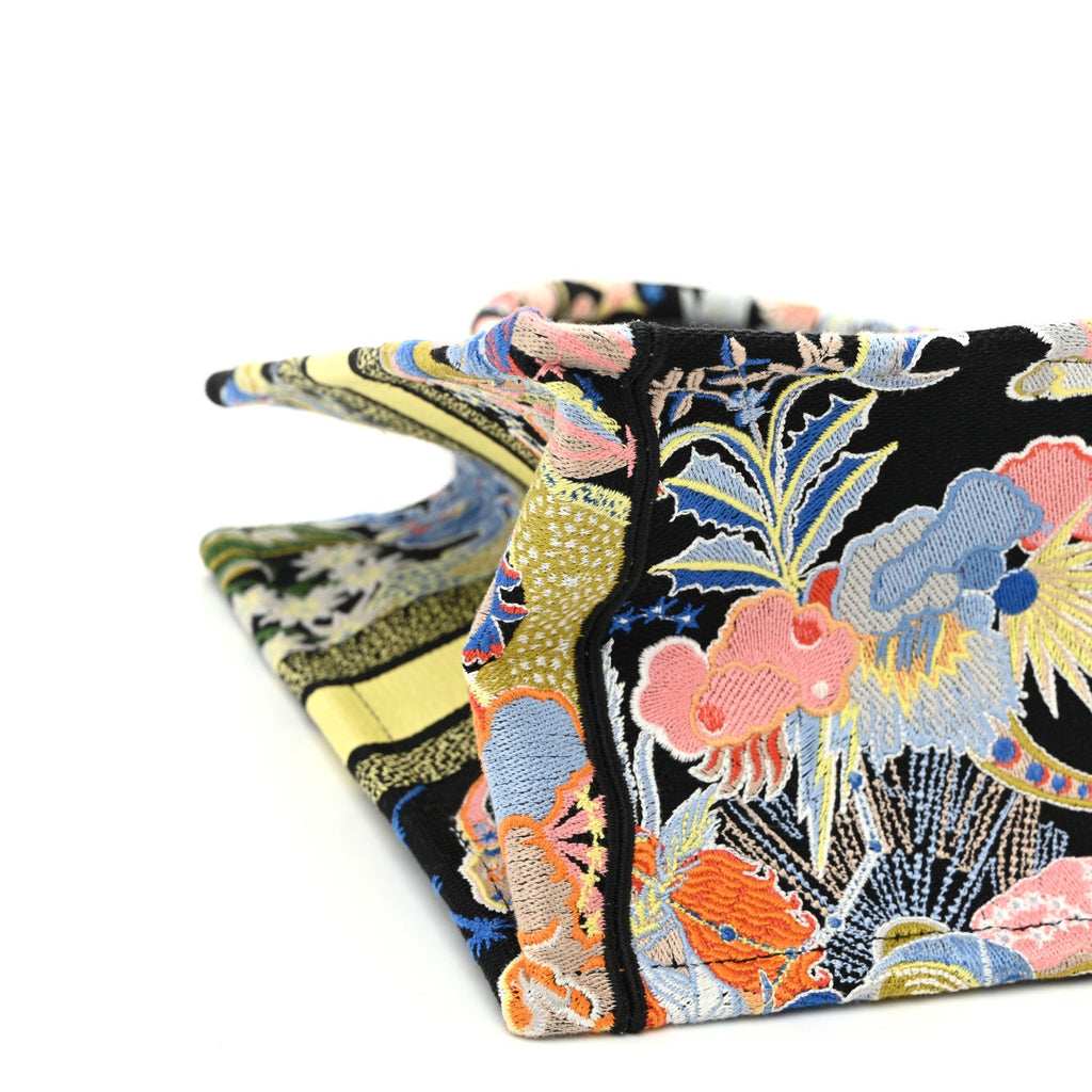 Canvas Zodiac Fantastico Embroidered Medium Book Tote Black Multicolor £¨ Direct shipment via from wholesalehk.shop