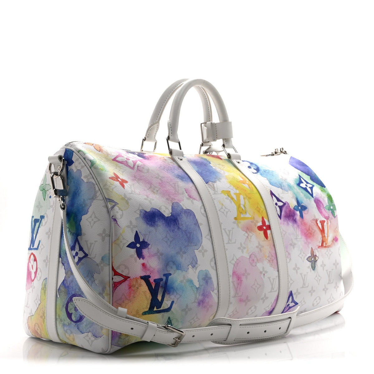 Monogram Watercolor Keepall Bandouliere 50 Multicolor wholesalehk.shop