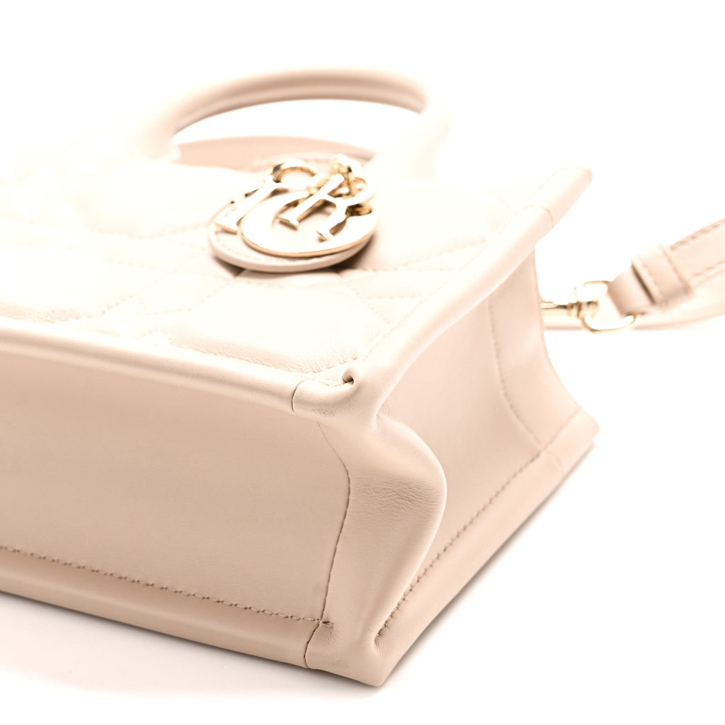 Calfskin Macrocannage Mini Book Tote Trench Beige £¨ Direct shipment via from wholesalehk.shop