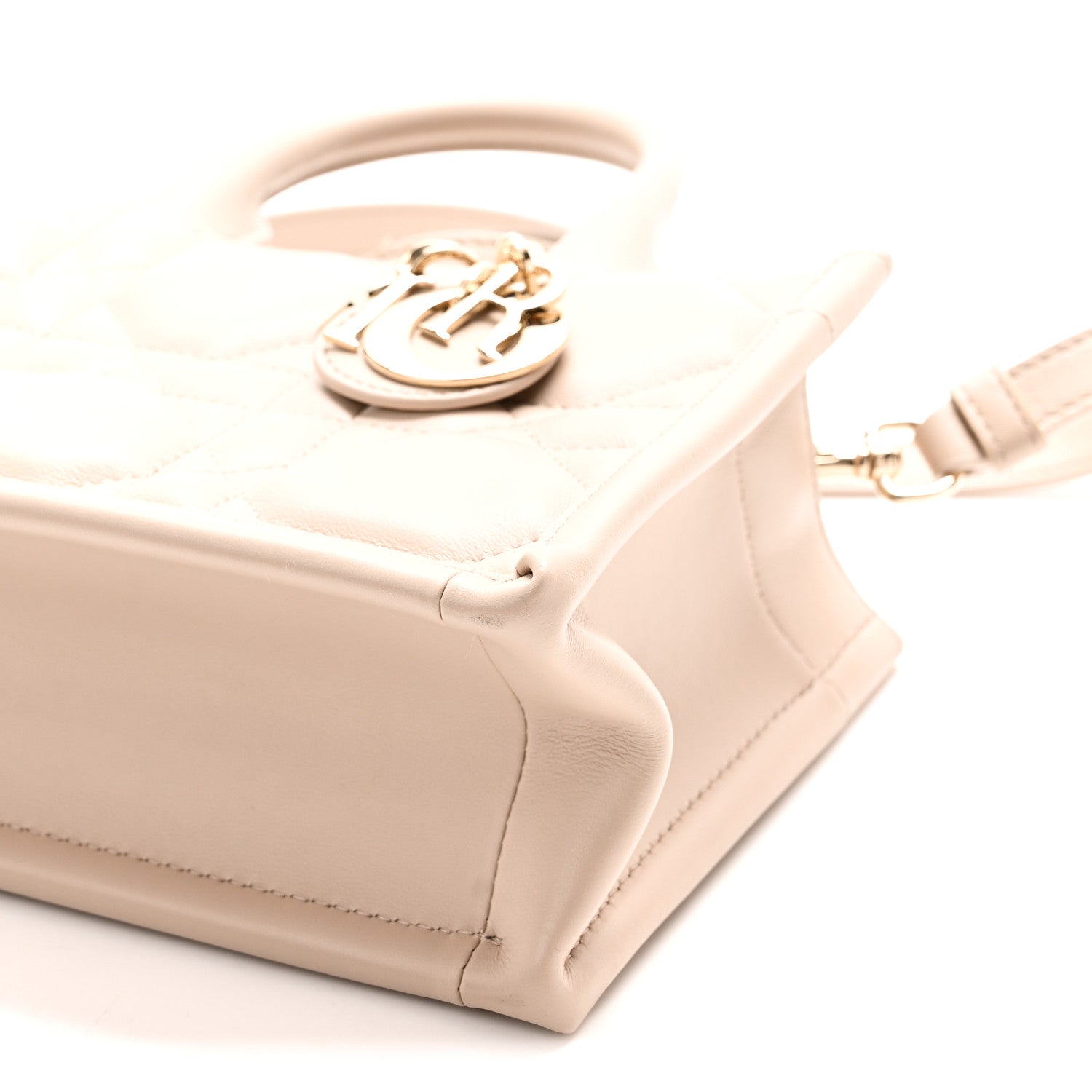 Calfskin Macrocannage Mini Book Tote Trench Beige £¨ Direct shipment via from wholesalehk.shop