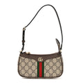 GG Supreme Monogram Textured Dollar Calfskin Web Mini Ophidia Shoulder Bag Beige Ebony New Acero wholesalehk.shop