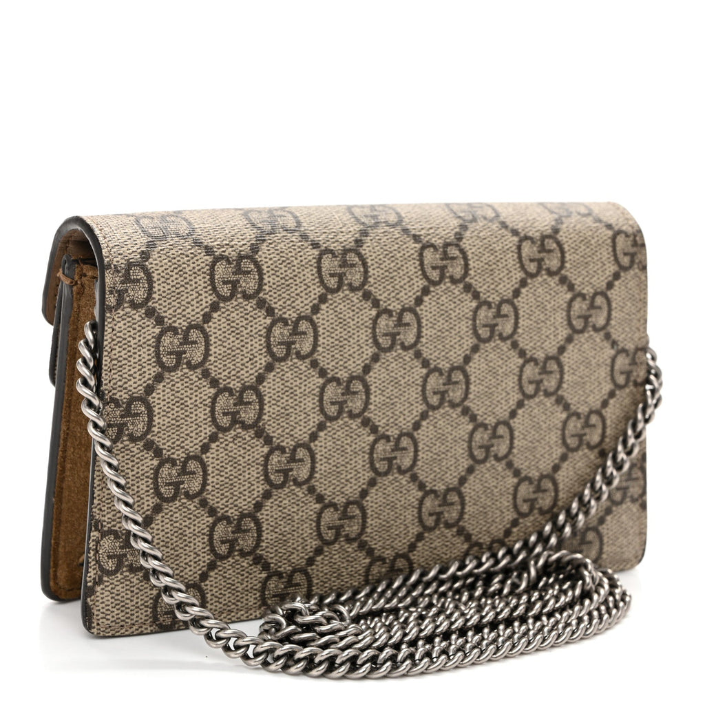 GG Supreme Monogram Super Mini Dionysus Shoulder Bag Taupe wholesalehk.shop