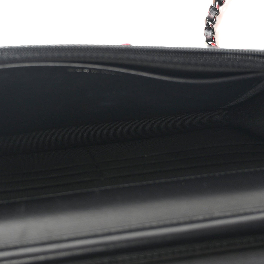 Snakeskin Wallet On Chain WOC Black Red wholesalehk.shop