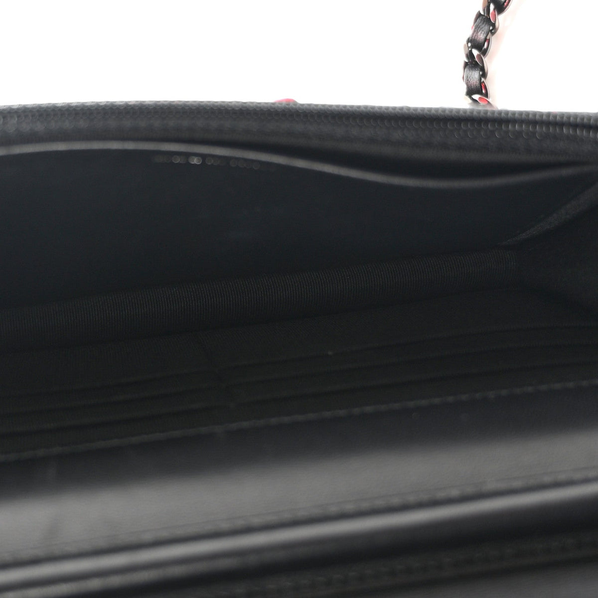 Snakeskin Wallet On Chain WOC Black Red wholesalehk.shop
