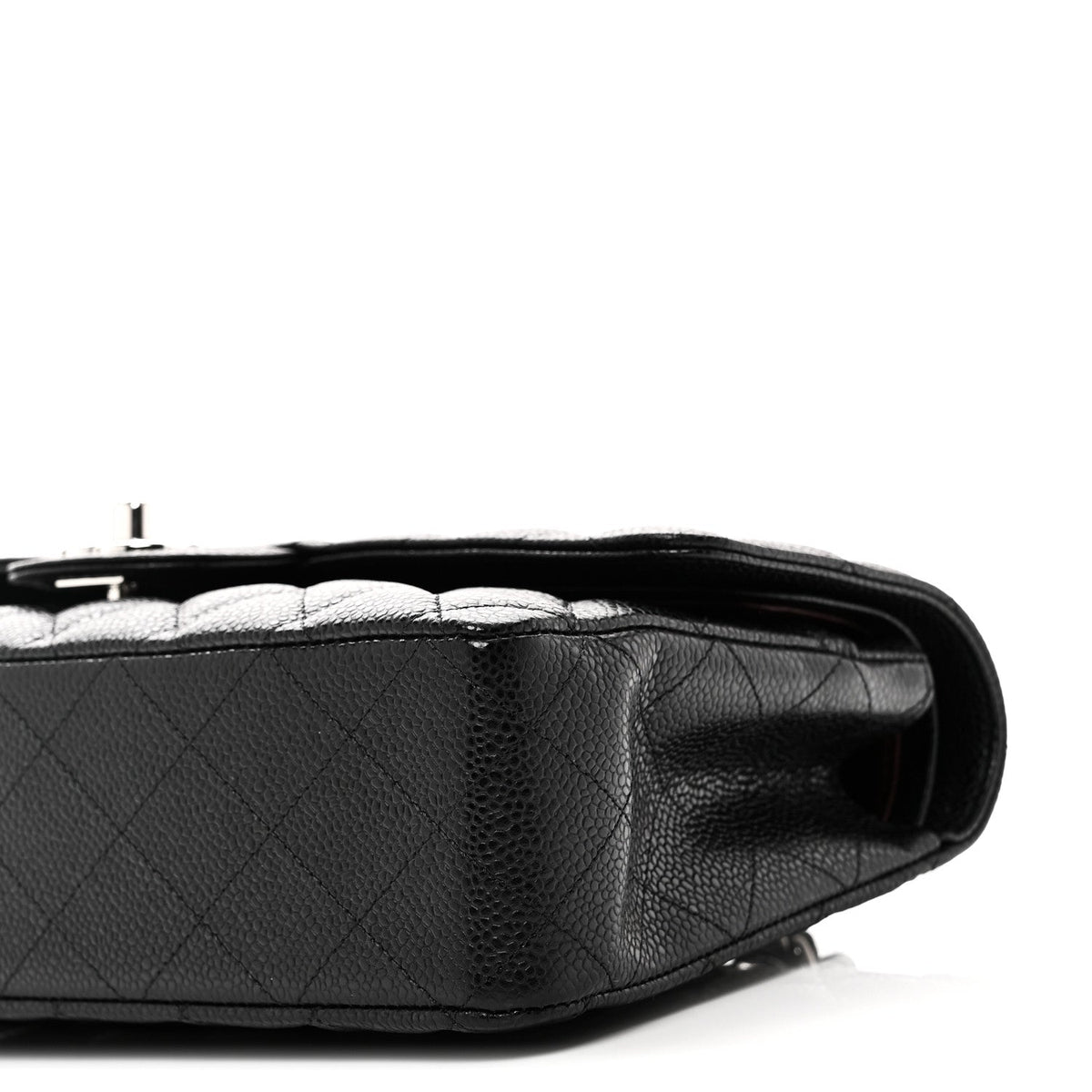 Caviar Quilted Medium Double Flap Black wholesalehk.shop
