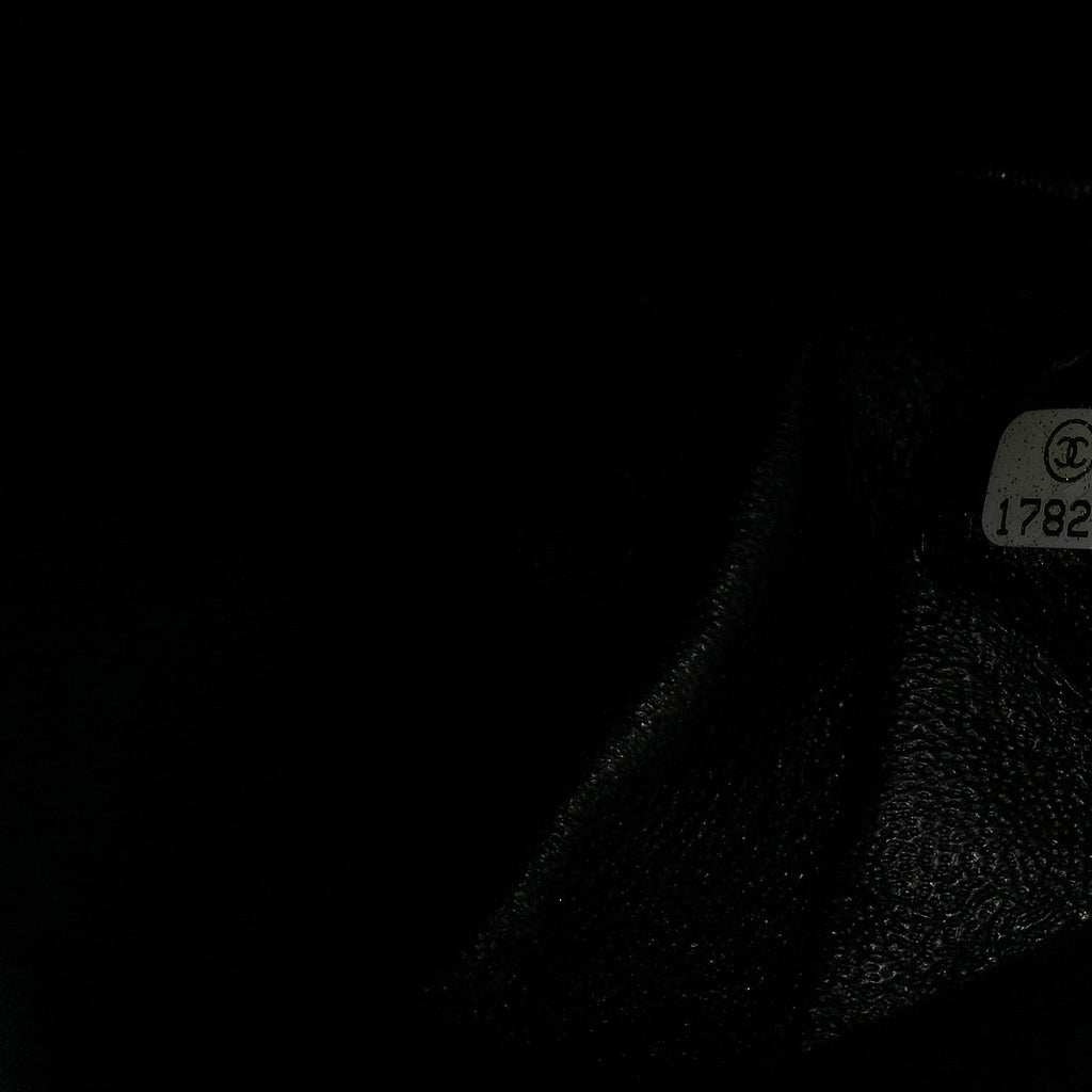 Patent Quilted Jumbo Double Flap Black wholesalehk.shop