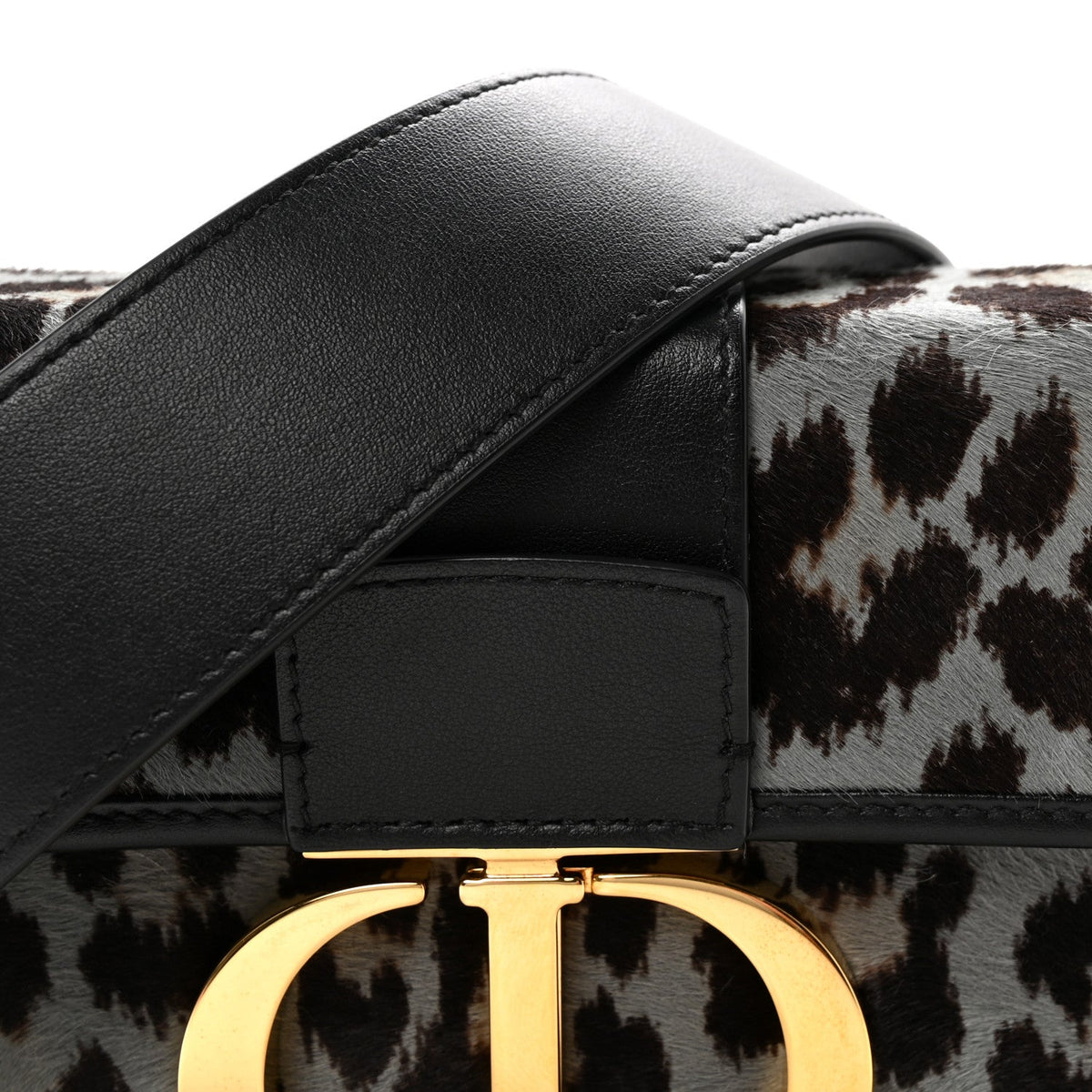 Pony Hair 30 Montaigne Box Bag Blue wholesalehk.shop