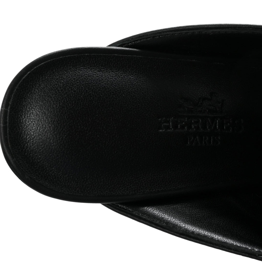 Calfskin Womens Flore 60 Mules 36 Black wholesalehk.shop