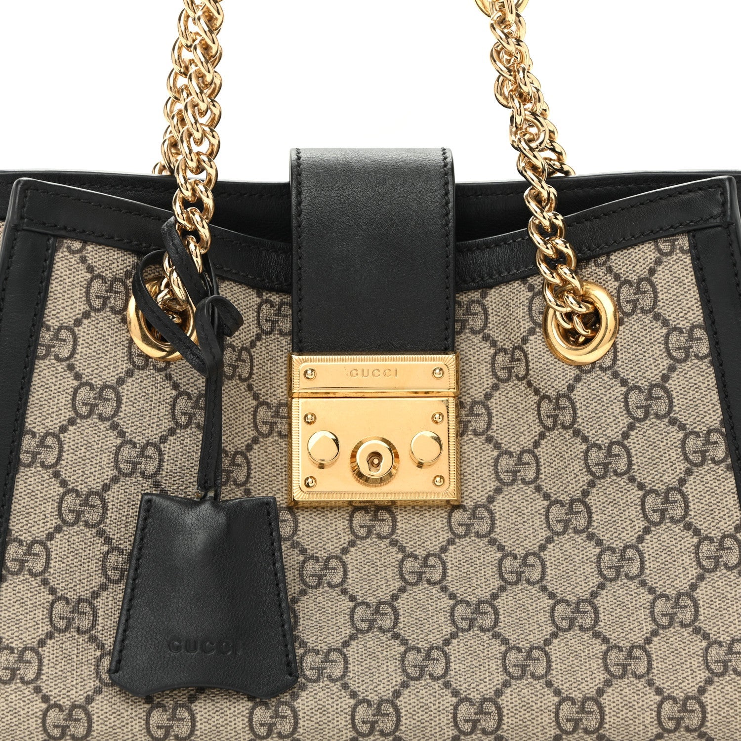 GG Supreme Monogram Small Padlock Tote Black £¨ Direct shipment via from wholesalehk.shop