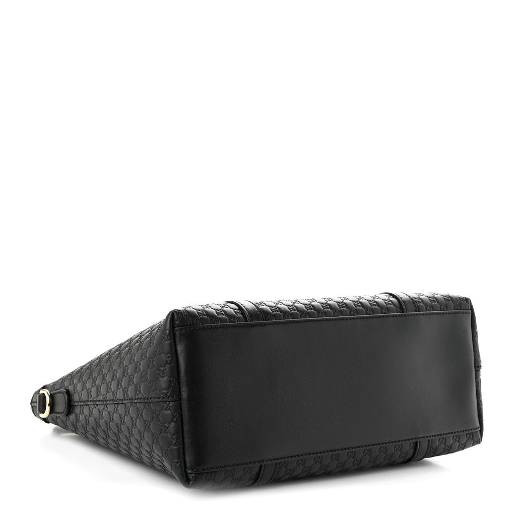 Soft Microguccissima Small Zippered Satchel Black £¨ Direct shipment via from wholesalehk.shop