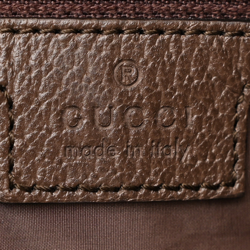 Tender GG Supreme Monogram Textured Dollar Calfskin Web Tote Beige Ebony New Acero wholesalehk.shop