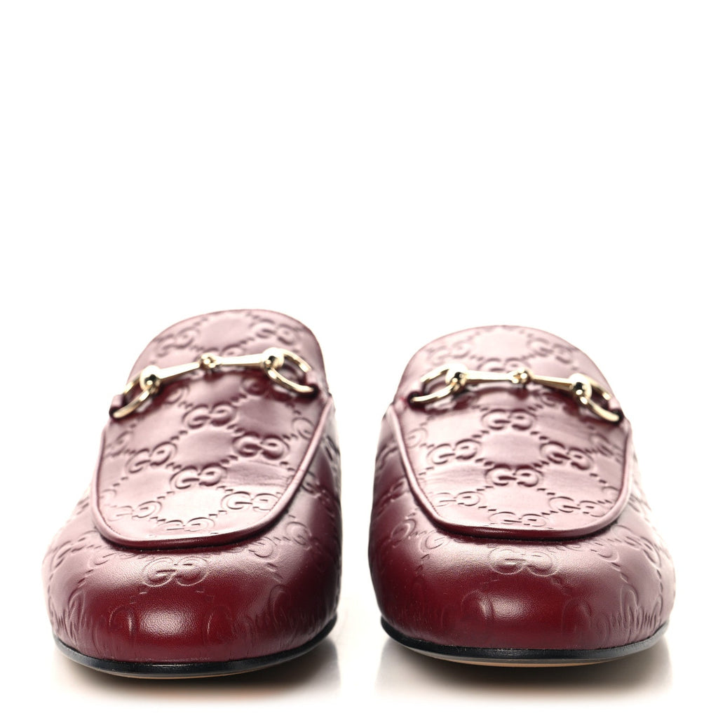 Glamour Calfskin Guccissima Womens Princetown Slippers 39 Rosso Ancora £¨ Direct shipment via from wholesalehk.shop