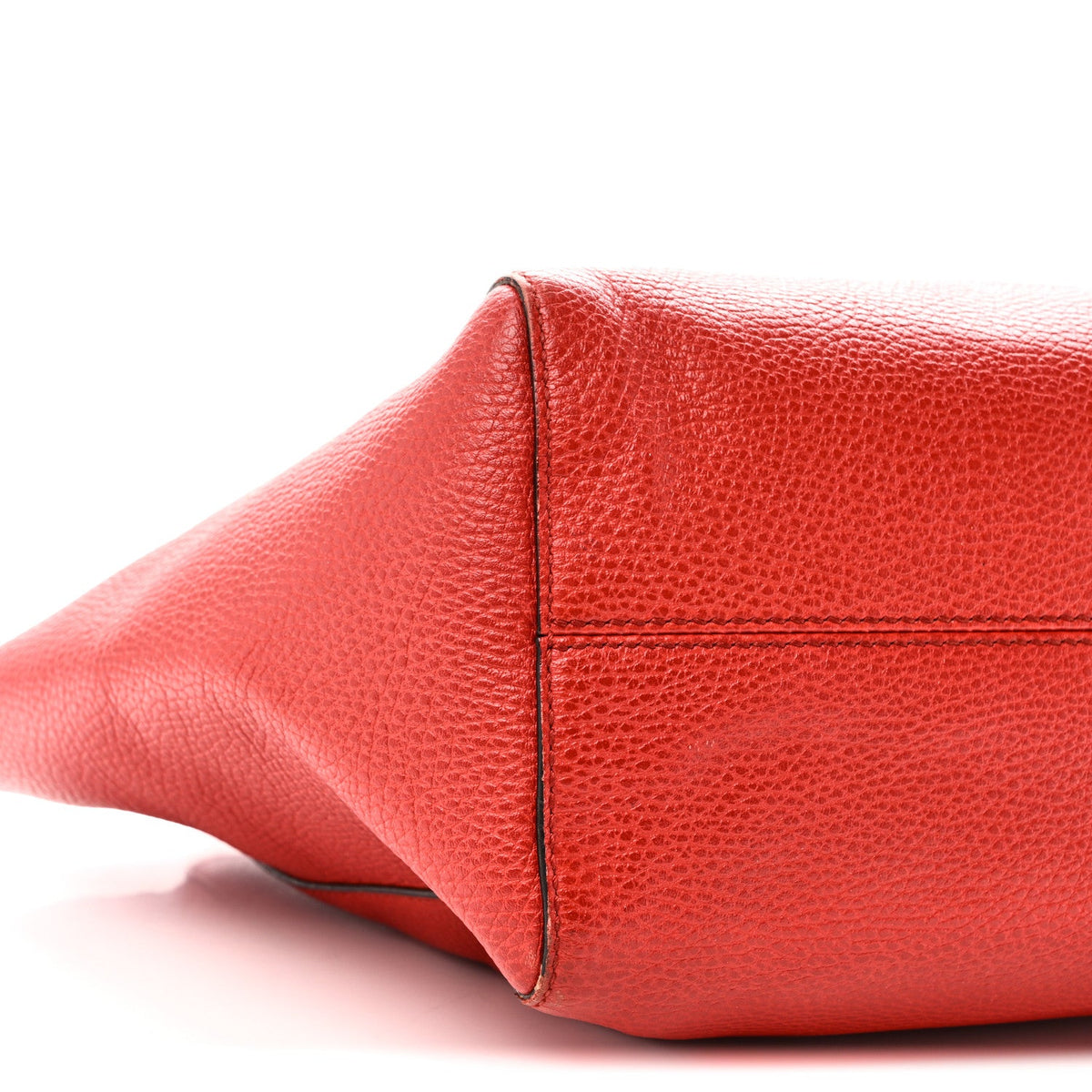 Dollar Calfskin Small Swing Tote Red wholesalehk.shop