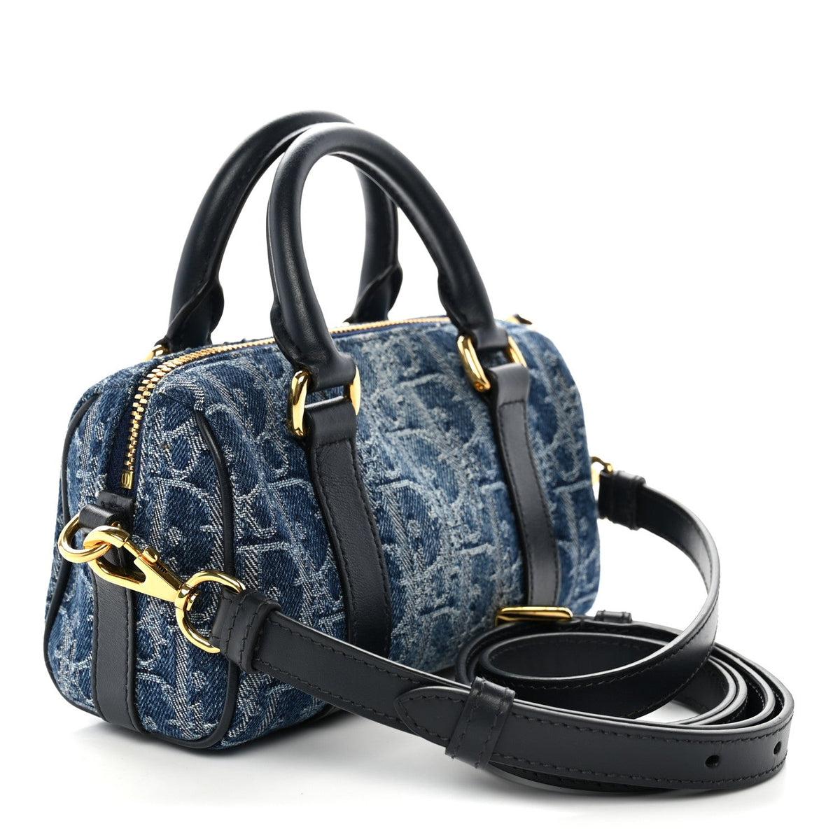 Denim Oblique Nano Groove 17 Bag Blue wholesalehk.shop