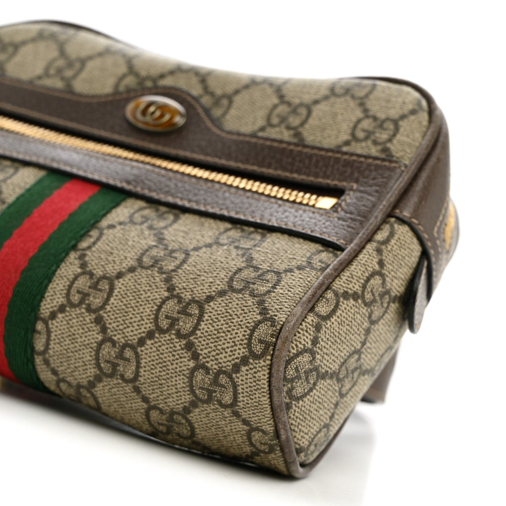GG Supreme Monogram Web Small Ophidia Belt Bag 85 34 75 30 Dark Brown wholesalehk.shop
