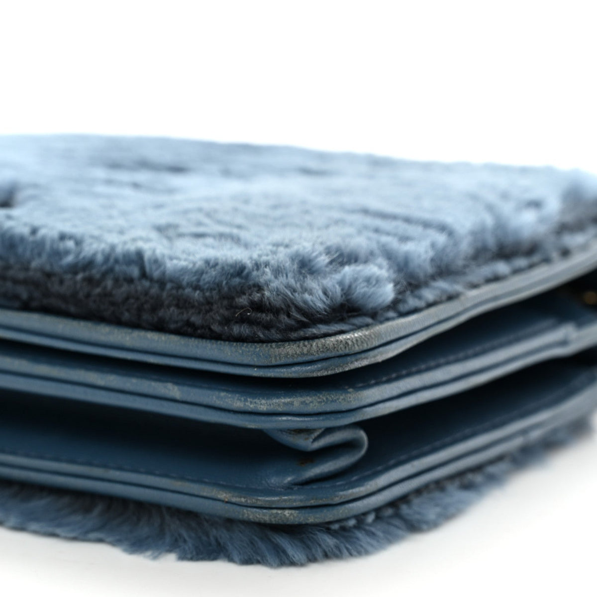 Rabbit Fur Wallet On Chain WOC Blue wholesalehk.shop
