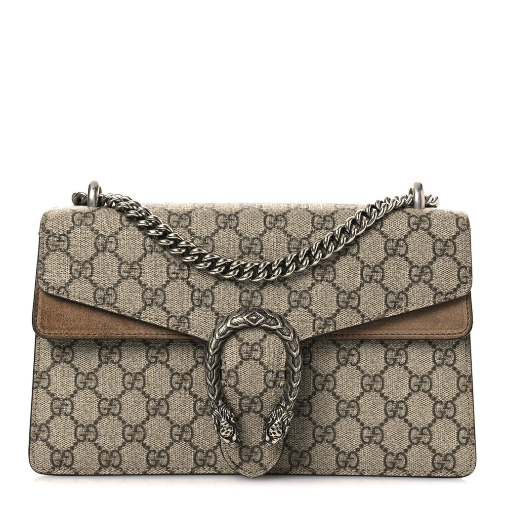 GG Supreme Monogram Small Dionysus Shoulder Bag Taupe Taupe wholesalehk.shop