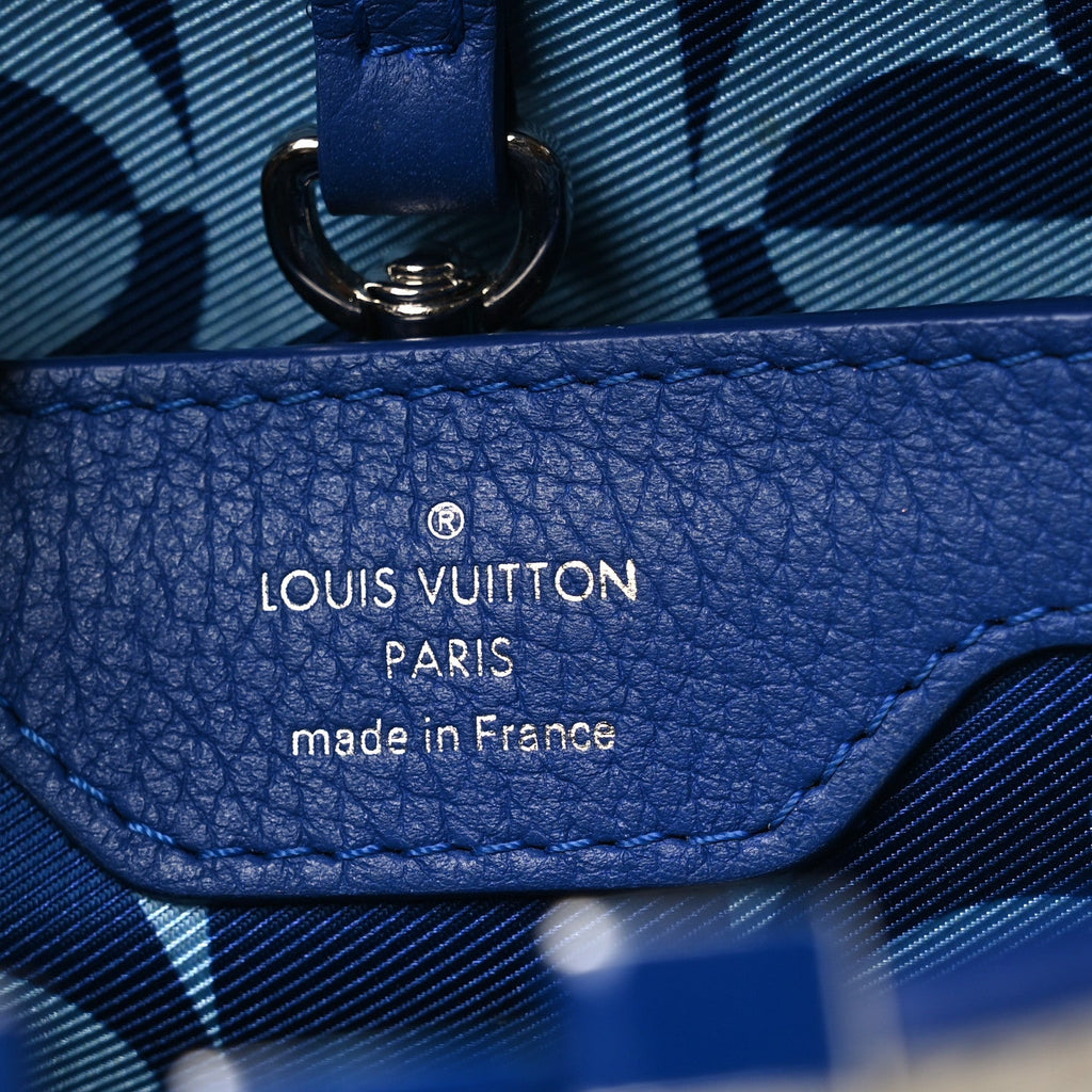 Taurillon Capucines BB White Blue £¨ Direct shipment via from wholesalehk.shop
