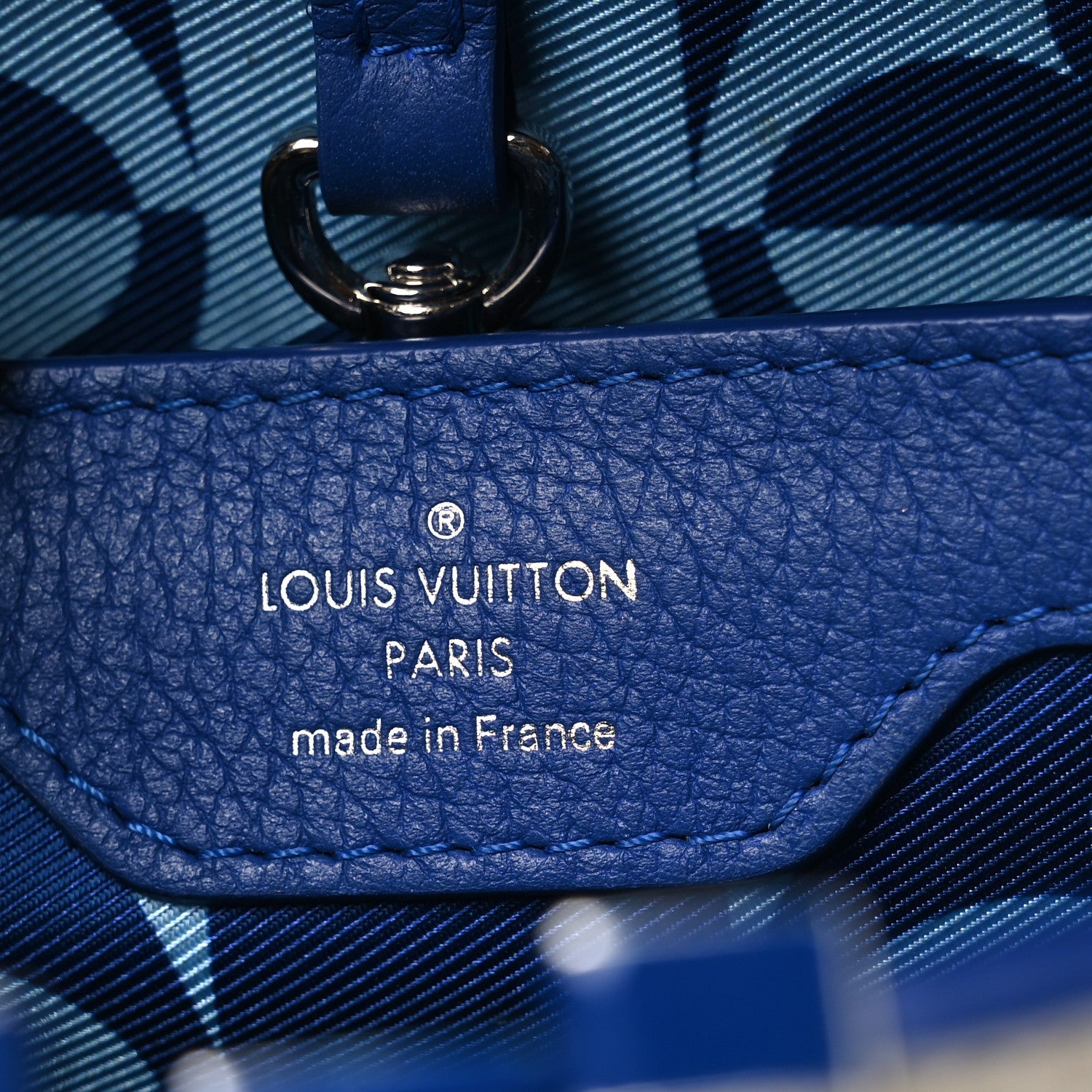Taurillon Capucines BB White Blue £¨ Direct shipment via from wholesalehk.shop
