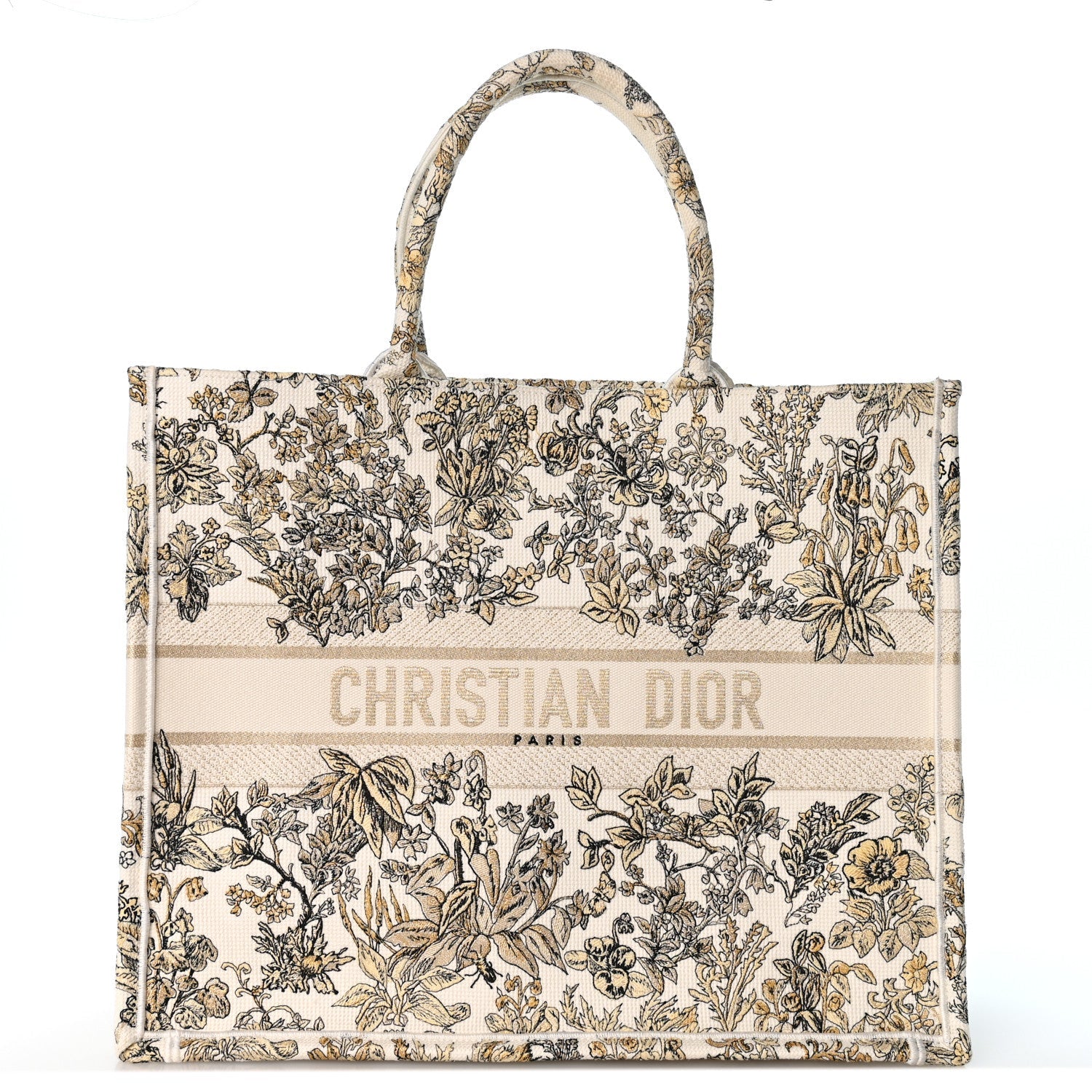 Canvas Embroidered Large Dioriviera Toile De Jouy Book Tote Gold £¨ Direct shipment via from wholesalehk.shop