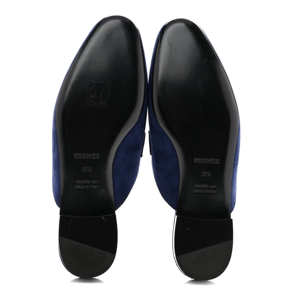 Suede Goatskin Trocadero Mule 38.5 Bleu Diplomatique wholesalehk.shop