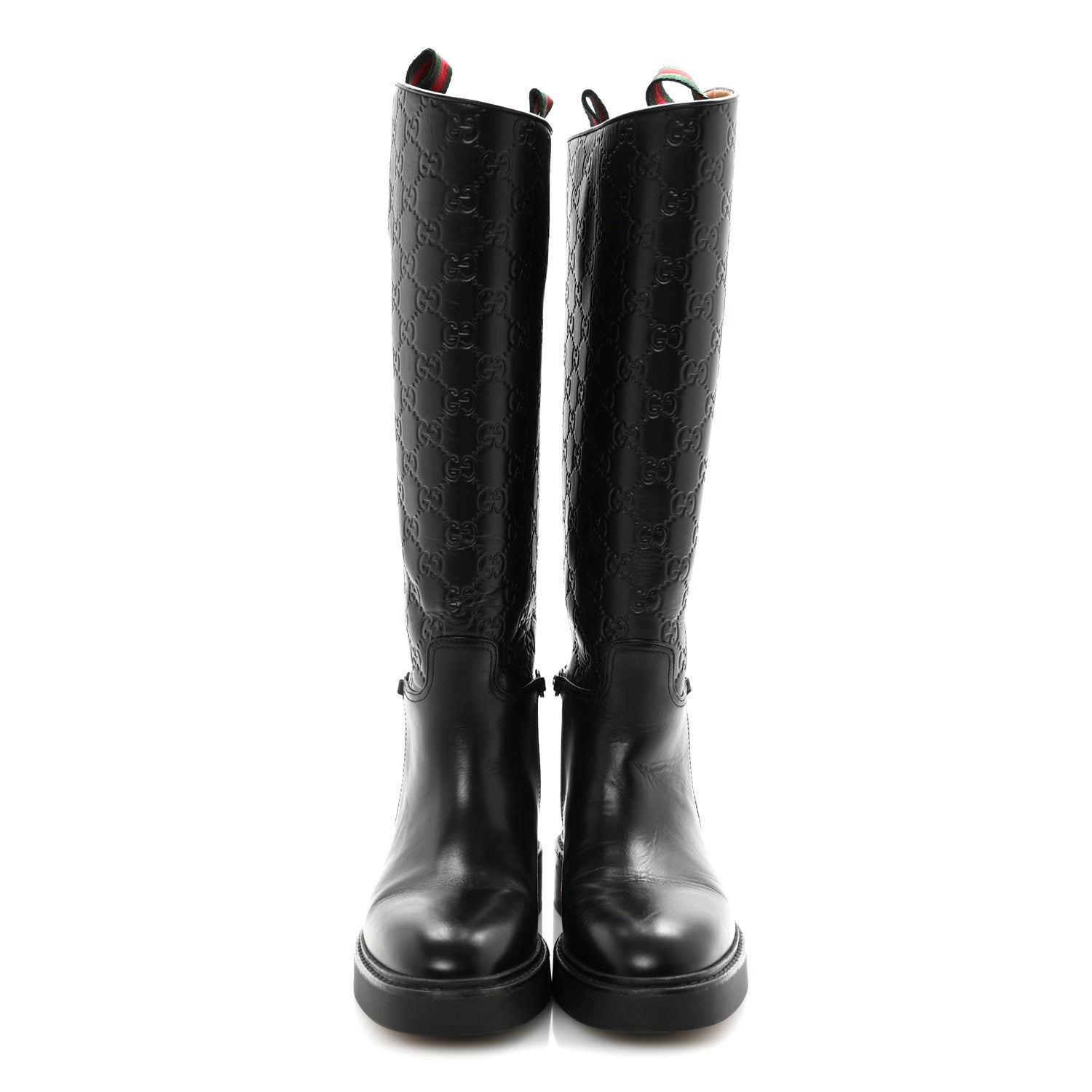 Guccissima Michelangelo Slim Horsebit Riding Boots 37 Black £¨ Direct shipment via from wholesalehk.shop