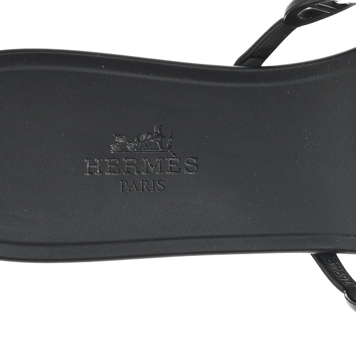 Rubber Chaine d'Ancre Rivage Sandals 38 Black wholesalehk.shop
