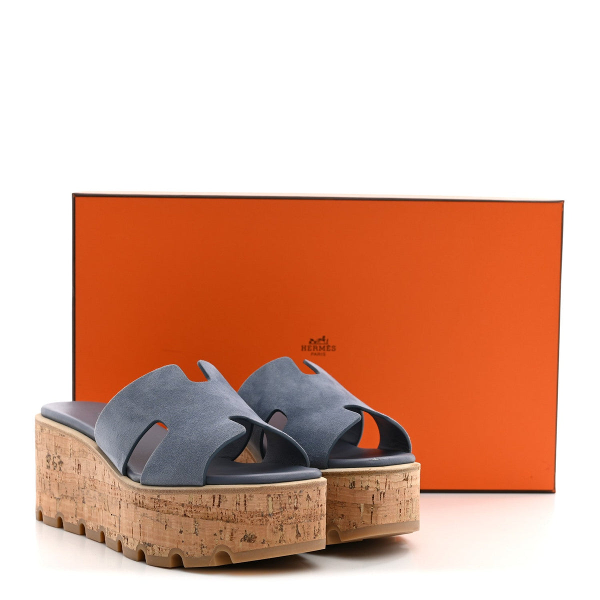Suede Goatskin Cork Eze 30 Sandals 35 Bleu Grignon wholesalehk.shop