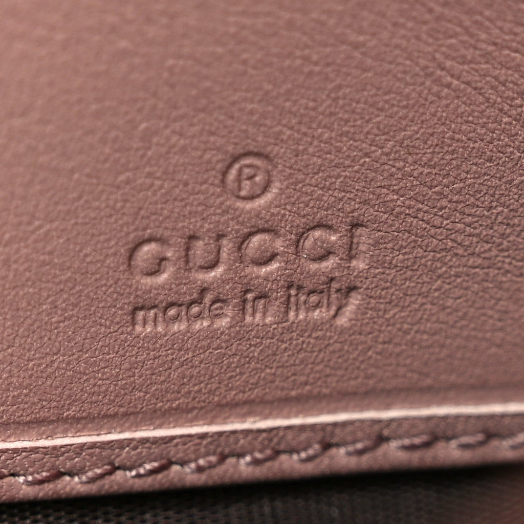 Microguccissima Bow Continental Wallet Soft Pink £¨ Direct shipment via from wholesalehk.shop
