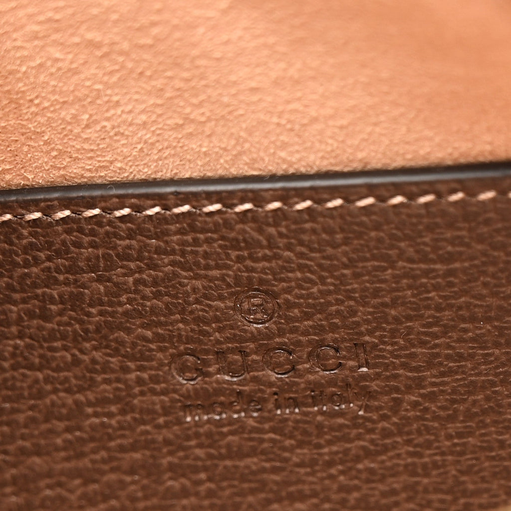 GG Supreme Monogram Web Mini Ophidia Shoulder Bag Brown wholesalehk.shop