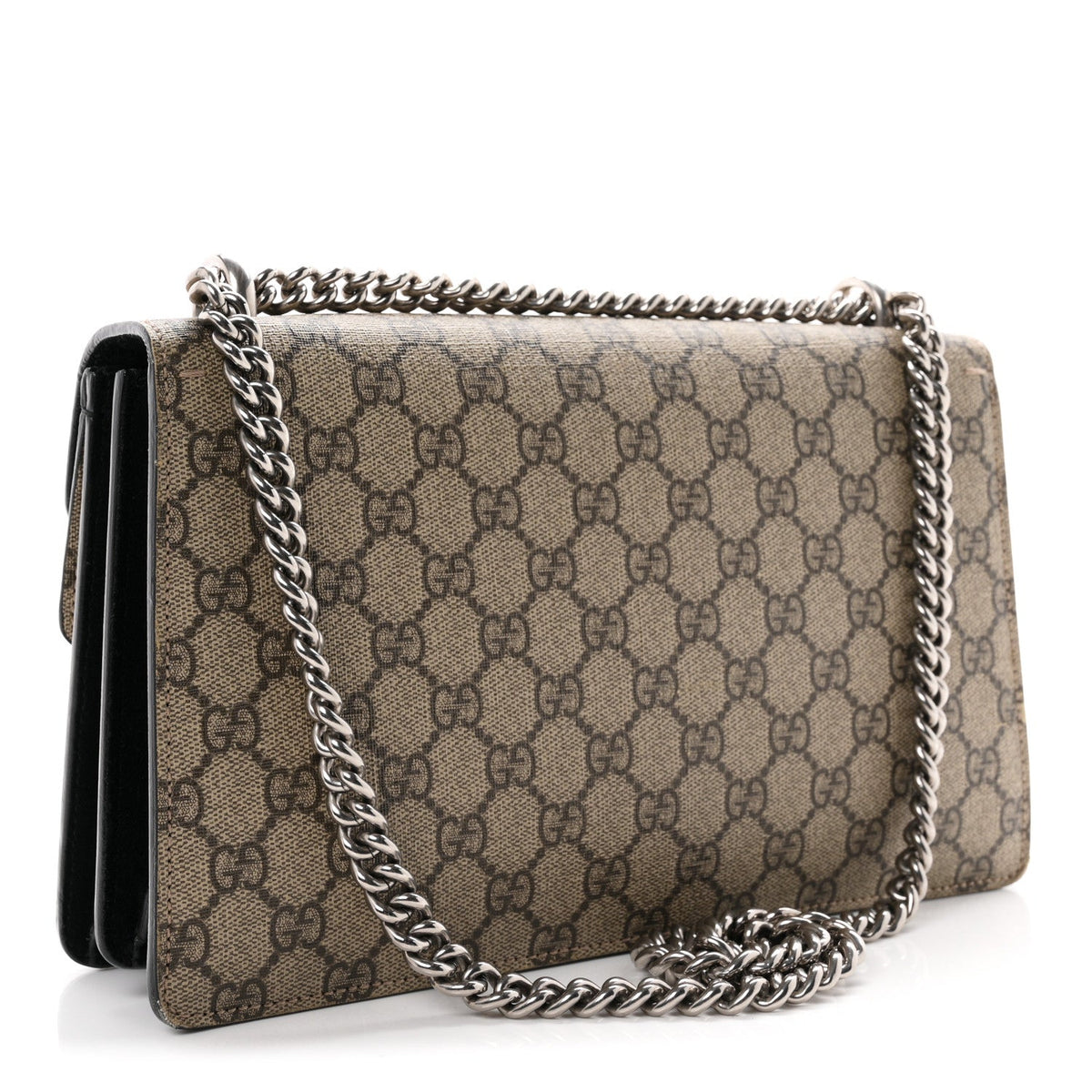 GG Supreme Monogram Small Dionysus Shoulder Bag Black wholesalehk.shop