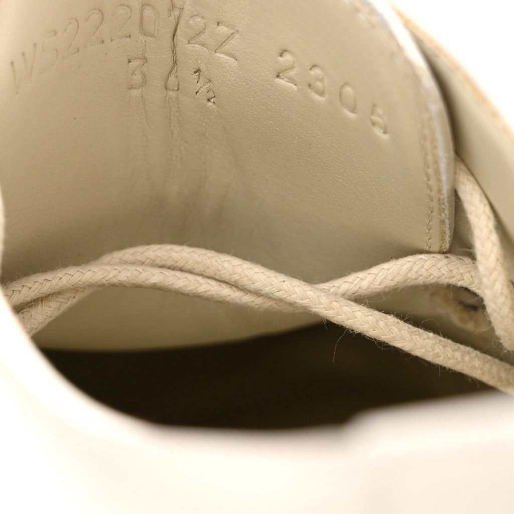 Glossed Calfskin First Derby 36.5 Beige Glaise wholesalehk.shop