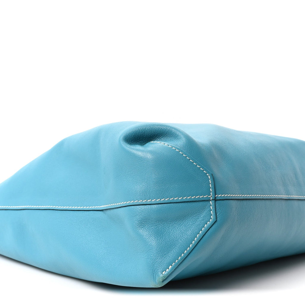Veau Sikkim Double Sens 36 Reversible Tote Turquoise Gris Perle £¨ Direct shipment via from wholesalehk.shop