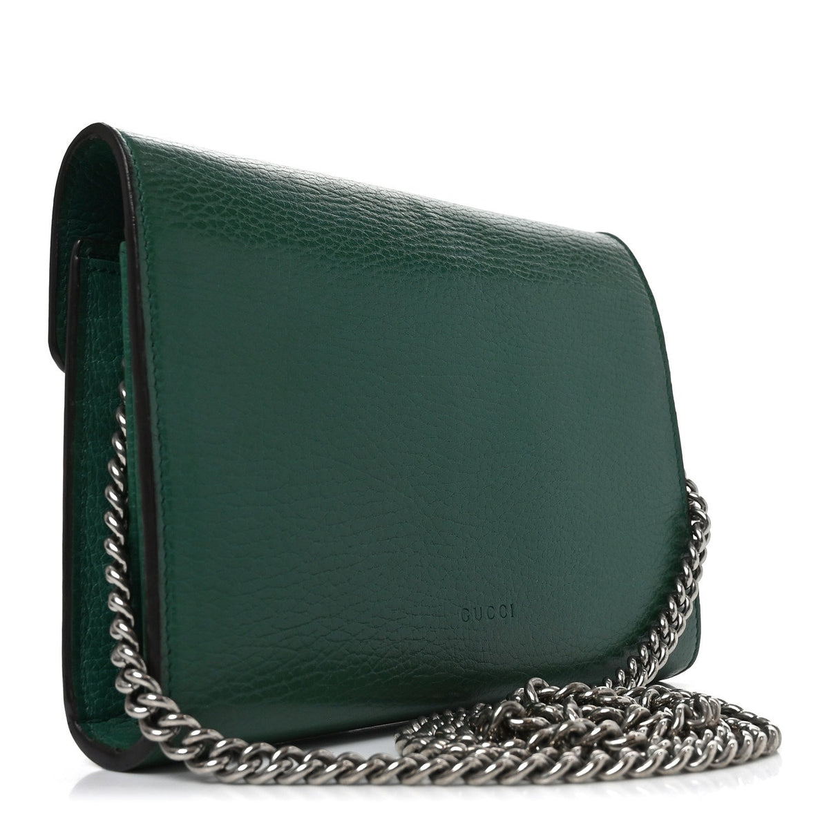 Calfskin Mini Dionysus Chain Wallet Emerald wholesalehk.shop