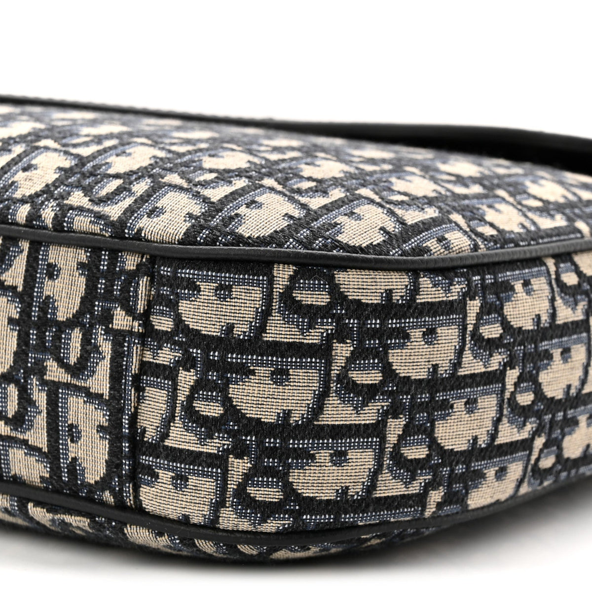 Grained Calfskin Oblique Saddle Messenger Black wholesalehk.shop