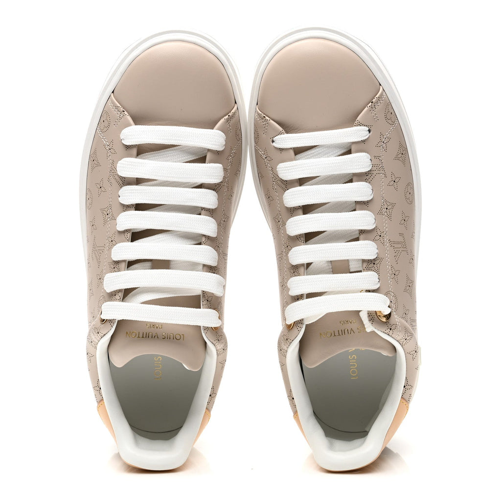 Calfskin Mahina Monogram Time Out Sneakers 39 Galet £¨ Direct shipment via from wholesalehk.shop